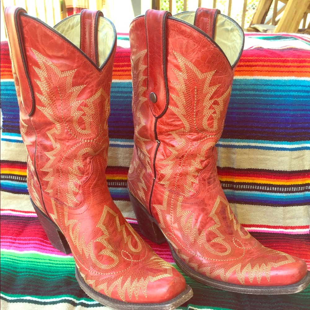 Red Women’s Western Boots, Corral Boots